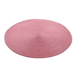 Lugar Americano 38cm Redondo De Poliéster Fresno Espiral Orquídea